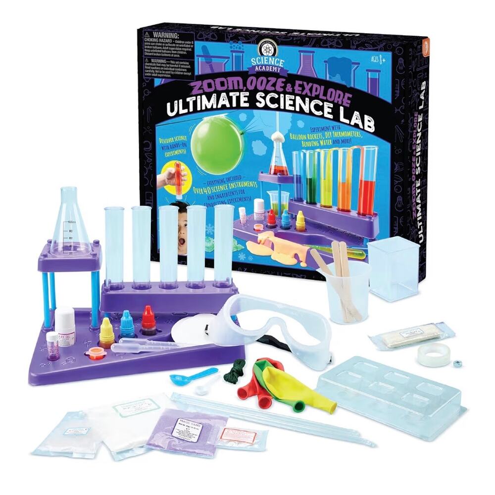 MindWare Science Academy Zoom Ooze Explore Ultimate Lab 15+ Amazing Experiments